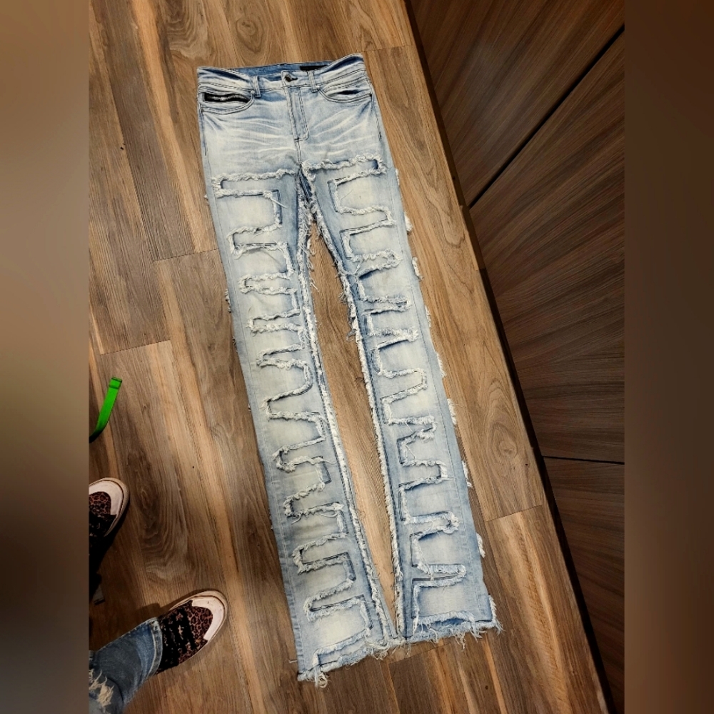 Rockstar Original 'Hallie' Super Stacked Flare Jeans Mens (32w)